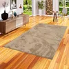 Image de Pergamon Tapis Shaggy Luxe Ultra Doux à Poils Longs Moelleux pour Salon et Chambre Melia Taupe
