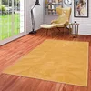 Image de Pergamon Tapis Shaggy Luxe Ultra Doux Moelleux pour Salon & Chambre Melia Curry Jaune