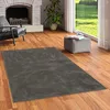 Image de Tapis Shaggy Melia Anthracite   Ultra Doux et Moelleux pour le Salon