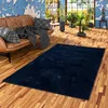 Image de Pergamon Luxe Super Soft Art Tapis en Fourrure Plush Bleu foncé | Super Moelleux | Salon Chambre à Coucher Chambre d'enfants