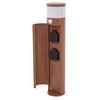 Image de Lucande Luminaire extérieur Corban à intensité variable (Moderne) en Marron Aluminium (1 lampe,à G9), Borne lumineuse luminaire pour socle