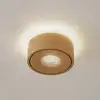 Image de Arcchio Plafonnier LED Rotari, brun, up and down