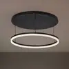 Image de Plafonnier LED Lucande Orven, noir/marbre, Ø 50 cm, à intensité variable.