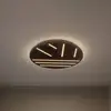 Image de Plafonnier LED Lucande Orven, bois, Ø 50 cm, à intensité variable