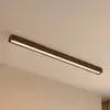 Image de Plafonnier LED Lucande Emara, bois foncé, chêne, à intensité variable