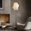 Image de Lampe sur pied Lucande Tovina, textile, blanc, hauteur 165 cm