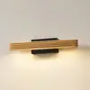 Image de Applique murale LED Lucande Lieske, 40 cm, bois, noir