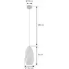 Image de Suspension Lindby Nuvia, Ø 15,5 cm, blanc, impression 3D