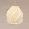 Image de Suspension Lindby Nuvia, Ø 30 cm, blanche, impression 3D
