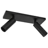 Image de Arcchio Spot Brinja Slim à intensité variable (Moderne) en Noir Aluminium e. a. pour Couloir (à 2 lampes, GU10) Lampe encastrable plafonnier applique