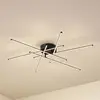 Image de Plafonnier LED Lindby Elviano, Ø 80 cm, noir, 3 000 K