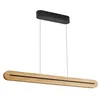 Image de Lucande LED Suspension Darnor à intensité variable (Moderne) en Marron Bois e. a. pour Salon & Salle manger (1 lampe,à), bois suspension lampe plafonnier