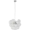 Image de Lucande Suspension en verre Diborah à intensité variable (Moderne) Transparent Verre e. a. pour Salon & Salle manger (à 5 lampes, G9) Luminaire Lampe plafond