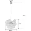 Image de Suspension Lucande Diborah, transparente, Ø 43 cm, verre, G9