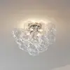 Image de Plafonnier Lucande Diborah, transparent, Ø 49 cm, verre, G9