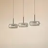 Image de Suspension LED Lucande Martis, noir, à 3 lampes, step-dim