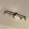 Image de Spot pour plafond Lindby Bravius, laiton, à 6 lampes, fer