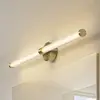 Image de Applique murale LED Lucande Melisa, dorée, 90 cm, CCT, IP44