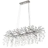 Image de Lucande Suspension Bellora à intensité variable (Moderne) en Argent Cristal e. a. pour Salon & Salle manger (à 10 lampes, G9) cristal suspension lampe