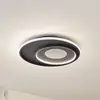 Image de Plafonnier LED Lindby Inessa, Ø 51 cm, noir, CCT, à intensité variable