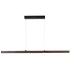 Image de Lucande LED Suspension Nihalo à intensité variable (Traditionnel) en Marron Bois e. a. pour Salon & Salle manger (1 lampe,à), lampe plafonnier suspension