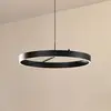 Image de Suspension LED Lucande Rovan, Ø 60 cm, noir, CCT, à intensité variable