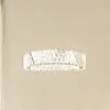 Image de Suspension LED Lucande Glacis, cristal, Ø 40 cm, chrome