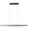 Image de LED Suspension Lutana à intensité variable (Moderne) en Marron Métal e. a. pour Salon & Salle manger (à 2 lampes,), lampe plafonnier suspension