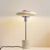 Image de lampe à poser Lindby Branford, rétro, beige, métal/travertin