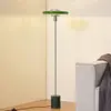 Image de Lindby Lampe sur pied Branford, rétro, vert, métal/marbre