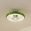 Image de Plafonnier Lindby Branford, rétro, Ø 35 cm, vert, métal