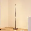 Image de Lampadaire LED Lindby Jaren, noir/marron, 114 cm, CCT