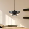 Image de Suspension Lindby Tivra, noir brillant, Ø 35 cm, métal