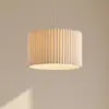 Image de Suspension Lindby Libbie, Ø 45 cm, lin, couleur crème