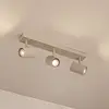 Image de Spots pour plafond Lindby Kardis, beige, à 3 lampes, métal, GU10