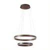 Image de Lucande LED Suspension Yonam à intensité variable (Moderne) en Marron Métal e. a. pour Salon & Salle manger (à 2 lampes,), lampe plafonnier suspension