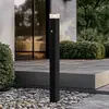 Image de Bornes lumineuses Lindby Halvar, 80 cm, noir, IP65, GU10, capteur