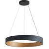 Image de Lucande LED Suspension Daelor à intensité variable (Moderne) en Noir Métal e. a. pour Salon & Salle manger (1 lampe,à), lampe plafonnier suspension