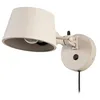 Image de Lucande Applique Murale Silka (Moderne) en Beige Métal e. a. pour Salon & Salle à manger (1 lampe,à E27), Lampe Eclairage Luminaire Mural