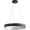 Image de Lucande LED Suspension Daelor à intensité variable (Moderne) en Noir Métal e. a. pour Salon & Salle manger (1 lampe,à), Luminaire Lampe Plafond Plafonnier Suspendue