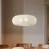 Image de Suspension Lindby Helin, blanche, Ø 70 cm, textile, 3 x E27