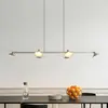 Image de Suspension LED Lucande Steve, aluminium, 113 cm, à 6 lampes, à intensité