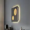 Image de Applique murale LED Lucande Delin, gris/doré, 55 x 55 cm, à intensité variable