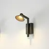 Image de Applique murale LED Lucande Steve, noir, 24 cm, USB, à intensité variable