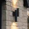 Image de Applique d'extérieur LED Lucande Torvian, anthracite, à 2 lampes