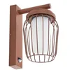 Image de Lucande Applique extérieure Chandan à intensité variable (Moderne) en Marron Aluminium (1 lampe,à E27), pour mur extérieur/façade de maison terrasse und balcon