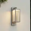 Image de Applique d'extérieur LED Lucande Ferdinand, gris pierre, avec capteur