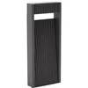 Image de Lucande LED Borne Eclairage Exterieur Tavion (Moderne) en Noir Aluminium (1 lampe,à), Lumineuse Luminaire Lampe Jardin Led