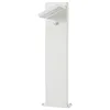 Image de Lucande LED Luminaire extérieur Silvan (Moderne) en Blanc Aluminium (1 lampe,à), Borne lumineuse luminaire pour socle