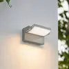 Image de Applique d'extérieur LED Lindby Sherin, gris clair, IP54, orientable